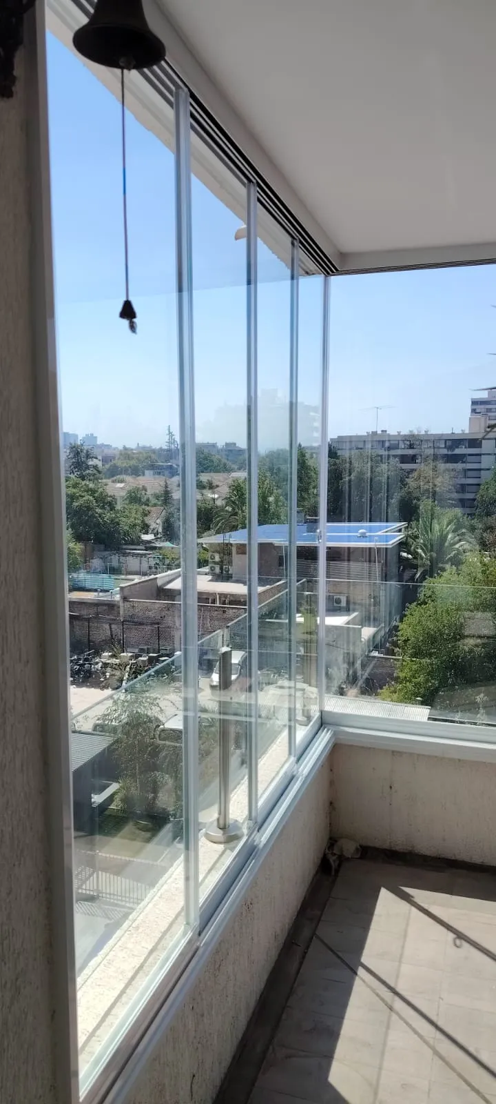 Cierre de terraza con cortinas de PVC transparente